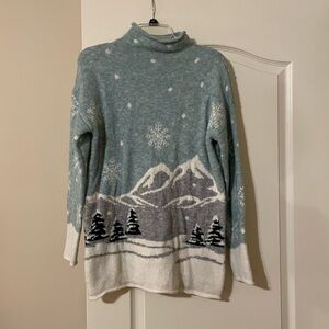 Cupcakes and Cashmere Holiday Winter Mock Neck Sweater